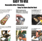 Convenient Grilling for Meat and Vegetables – Stainless Steel BBQ Grill Basket