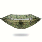 Comfortable Outdoor Relaxation for Camping and Travel – Hammock with Mosquito Net and Sunshade