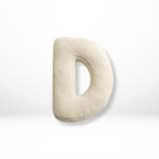 Velvet decorative pillow shaped like letter A–Z