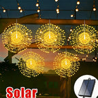 Decorative Outdoor Lighting for Garden and Pathways – Solar Fireworks LED Lights