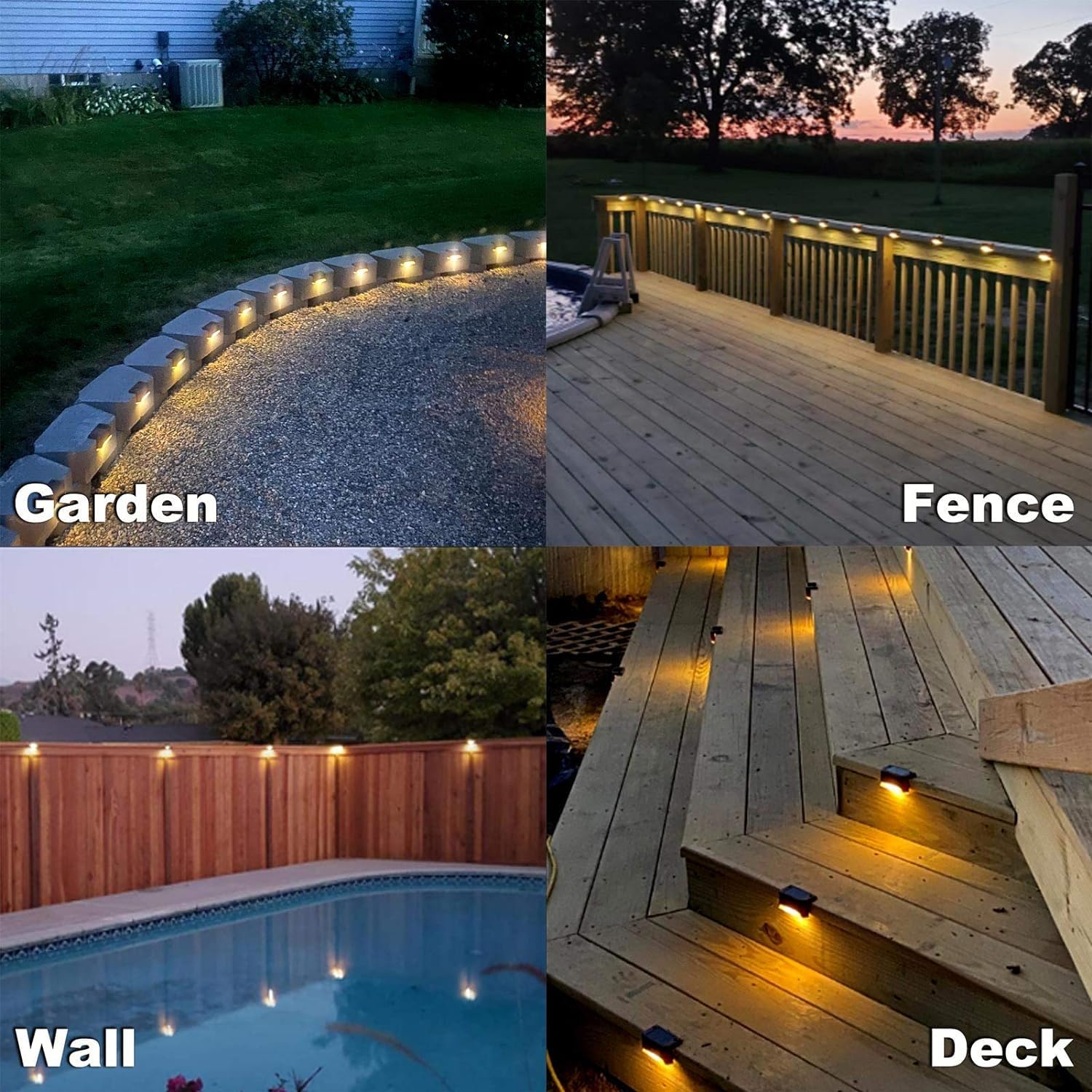 Motion-Activated Outdoor Lighting for Garden and Pathways – Solar Patio Lights with Motion Sensor
