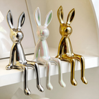 Dekorativ kaninfigur i keramik