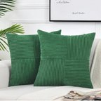 Comfortable home textiles for living room and sofa – Square decorative pillow with ribbed texture