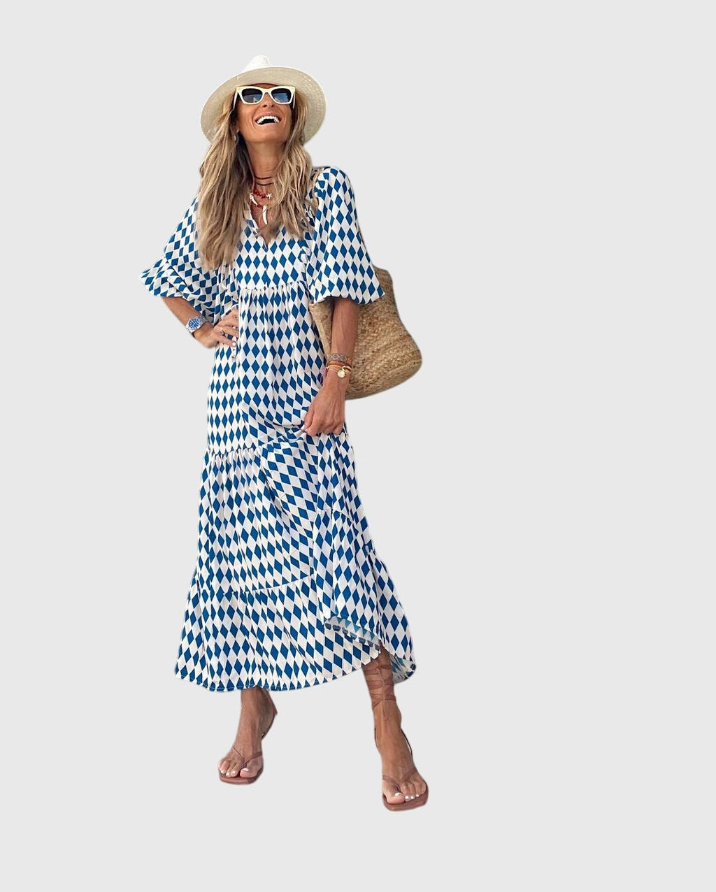Boho maxikjole til sommer og ferie – Lang kjole til kvinder