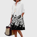 Elegant dress for everyday wear and dinner – Dress with pockets for women