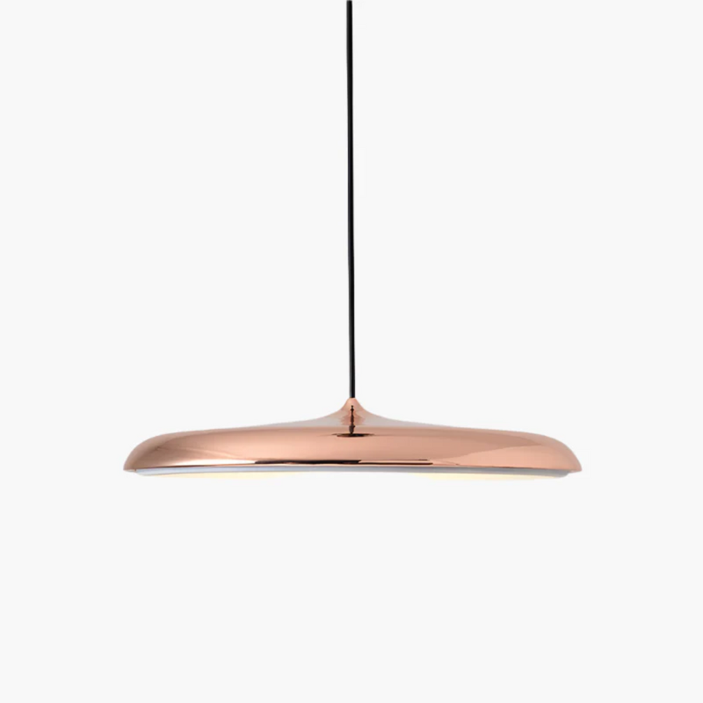 Round pendant lamp for indoor use