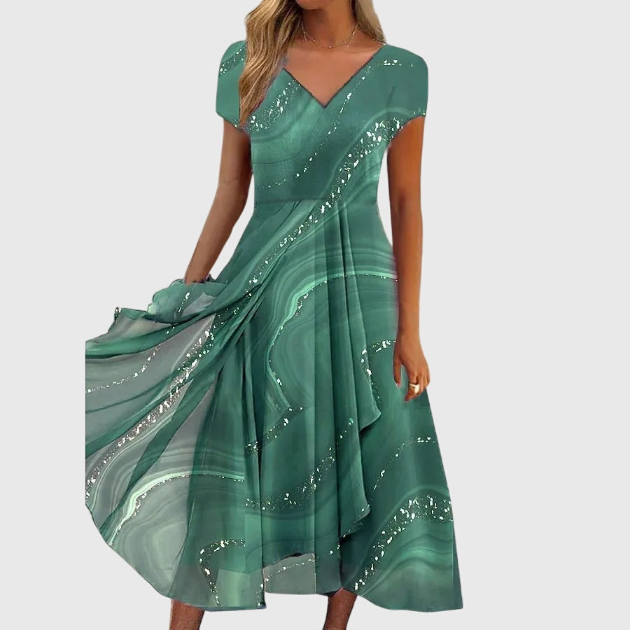 Flowing midi dress for summer and everyday wear – Loose dress for women