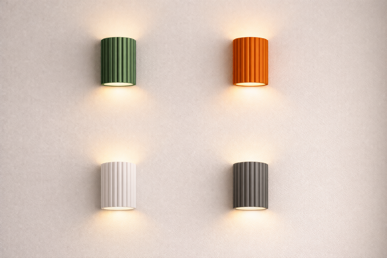 Japandi Væglampe i Resin med LED-teknologi