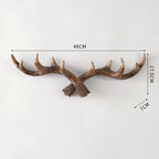 Decorative hanging for entrance and hallway – Wall hooks in antler design