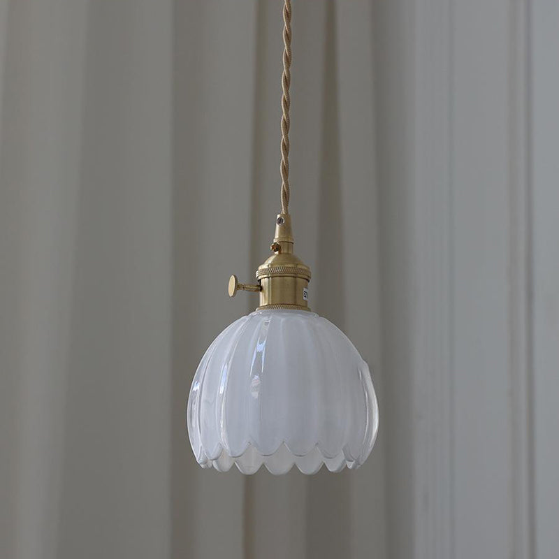 Skandinavisk Glas Pendellampe i Flere Farver