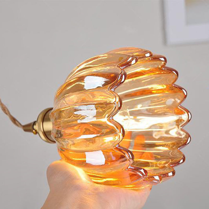 Skandinavisk Glas Pendellampe i Flere Farver