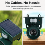 Solar Bird Protection for Garden Areas – Bird Repellent Device with Motion Sensor and Sound Deterrent