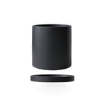 Ceramic flower pot with saucer for indoor use