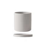 Ceramic flower pot with saucer for indoor use