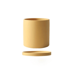 Ceramic flower pot with saucer for indoor use