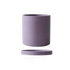 Ceramic flower pot with saucer for indoor use