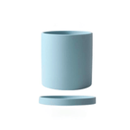 Ceramic flower pot with saucer for indoor use