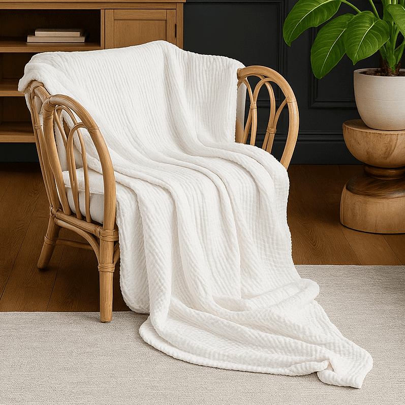 Soft bedspread for comfortable sleep – Cotton blanket for bed