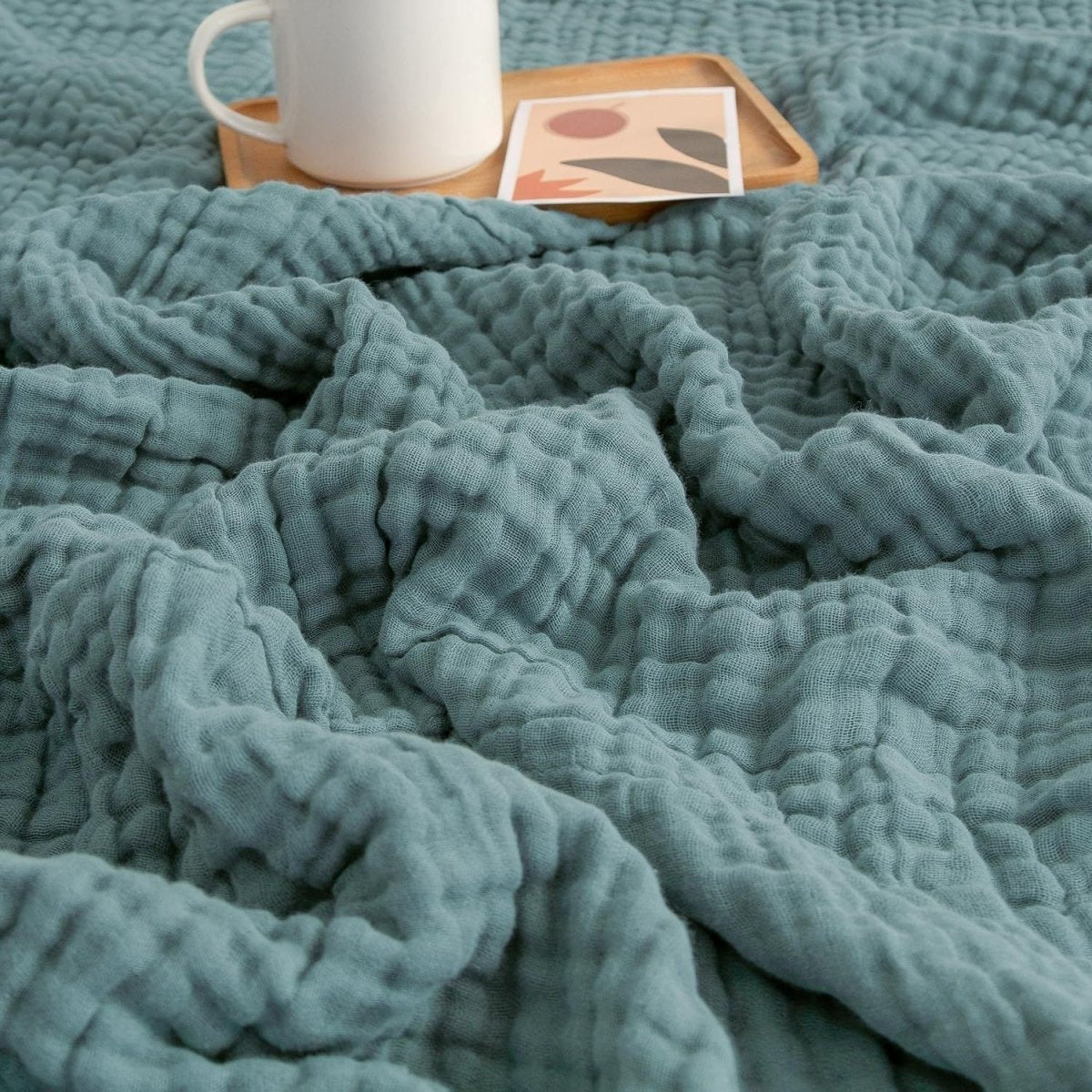 Soft bedspread for comfortable sleep – Cotton blanket for bed