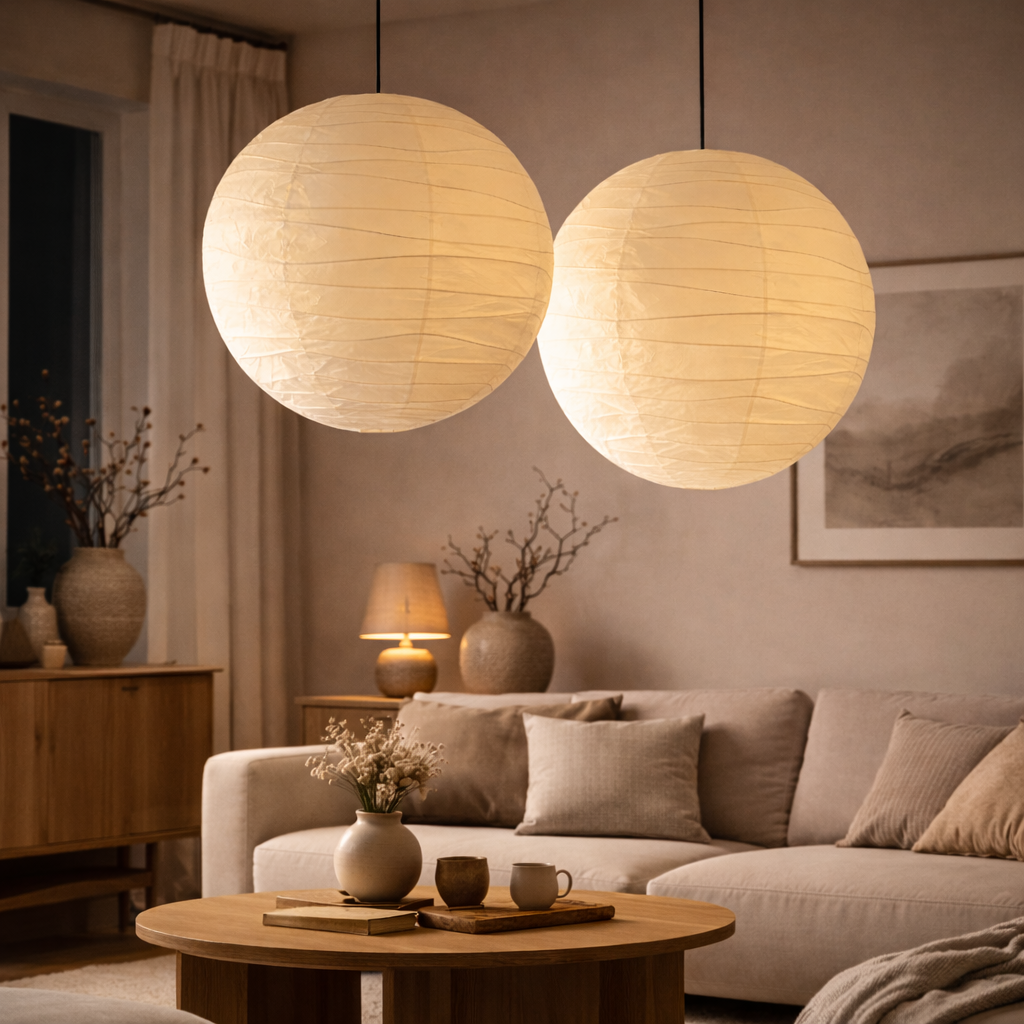 Pendellampe med Let Skærm til Indendørs Brug