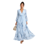 Elegant maxi dress for parties and special occasions – Pleated dress for women