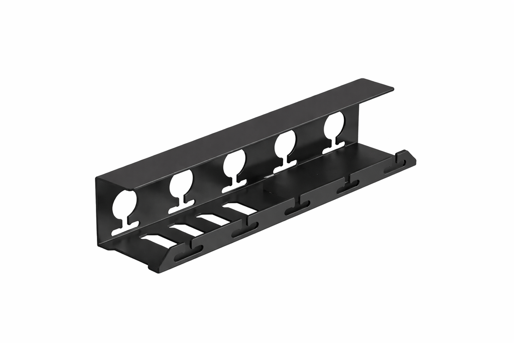 Cable tray for cable management under desk