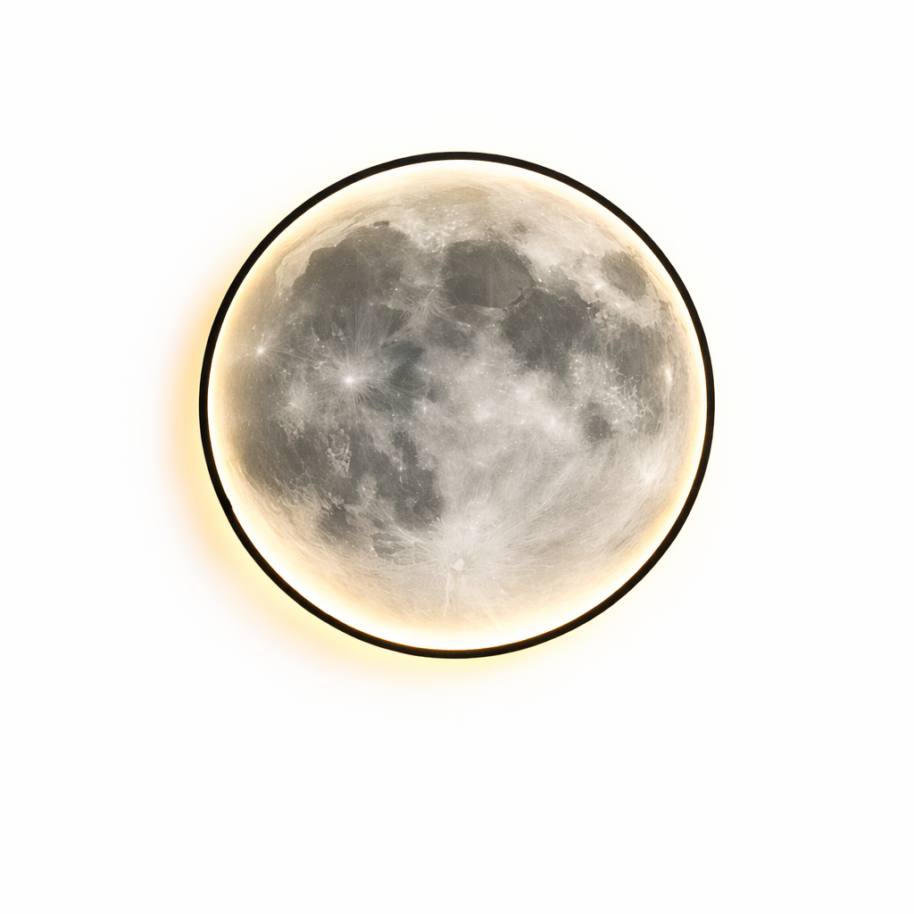 Væglampe med Måneform til Indendørs Brug