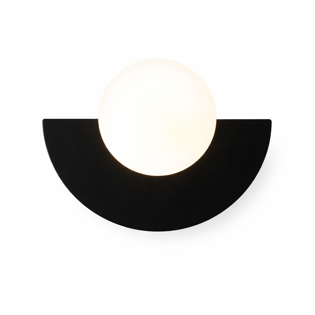 Halvrund Væglampe i Nordisk Stil