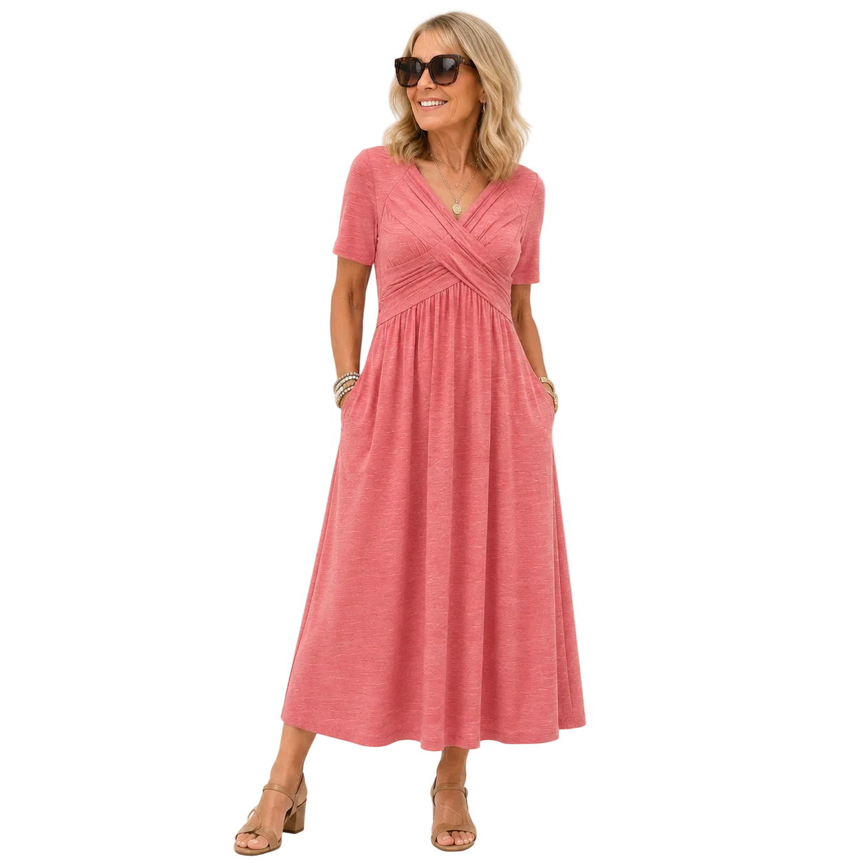 Fitted midi dress for parties and everyday wear – Midi dress for women