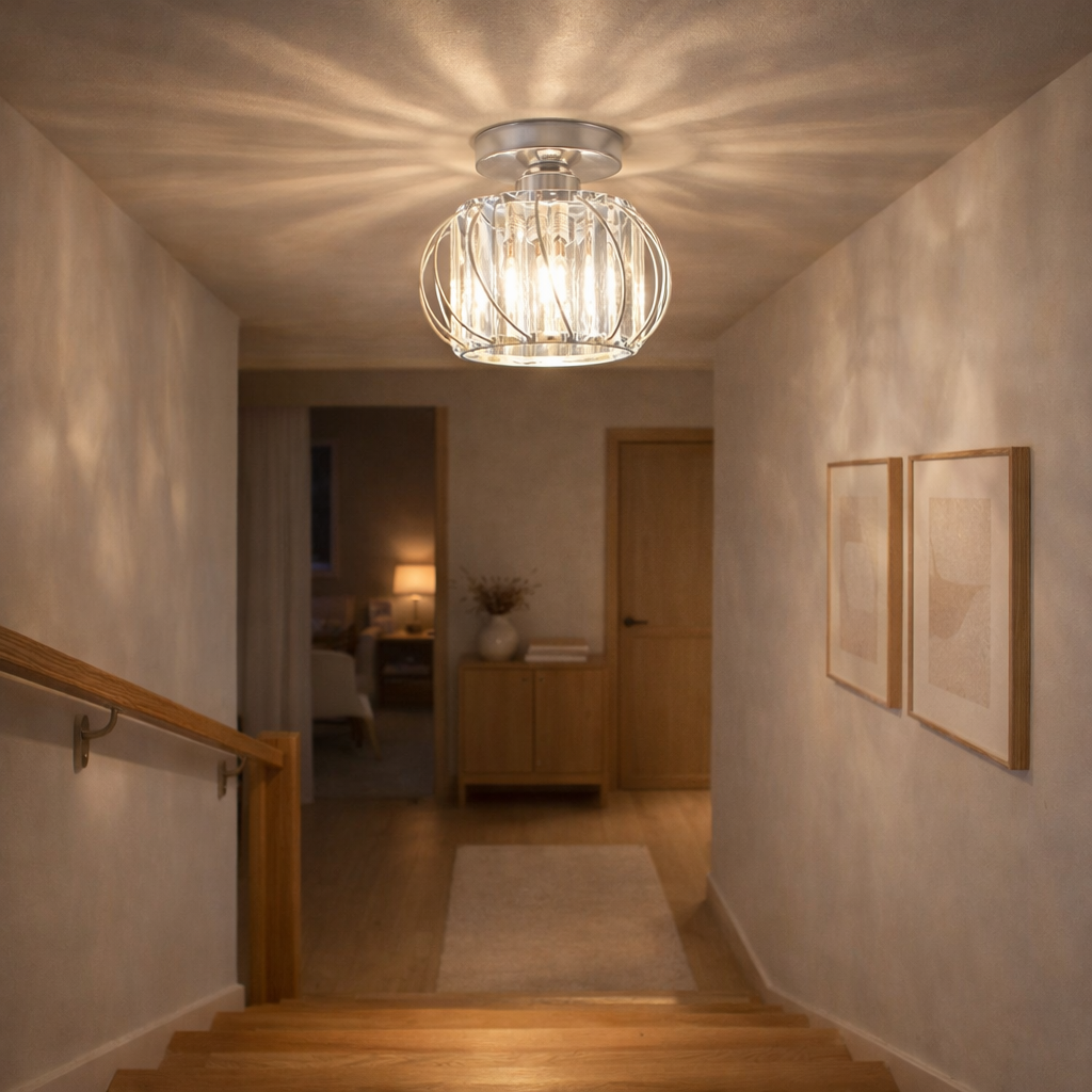 Indendørs Plafondlampe med Afbalanceret Design