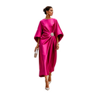 Elegant satin dress for parties and special occasions – Long dress for women