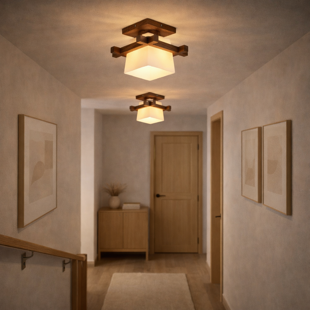 Plafondlampe i Japansk Stil til Indendørs Brug