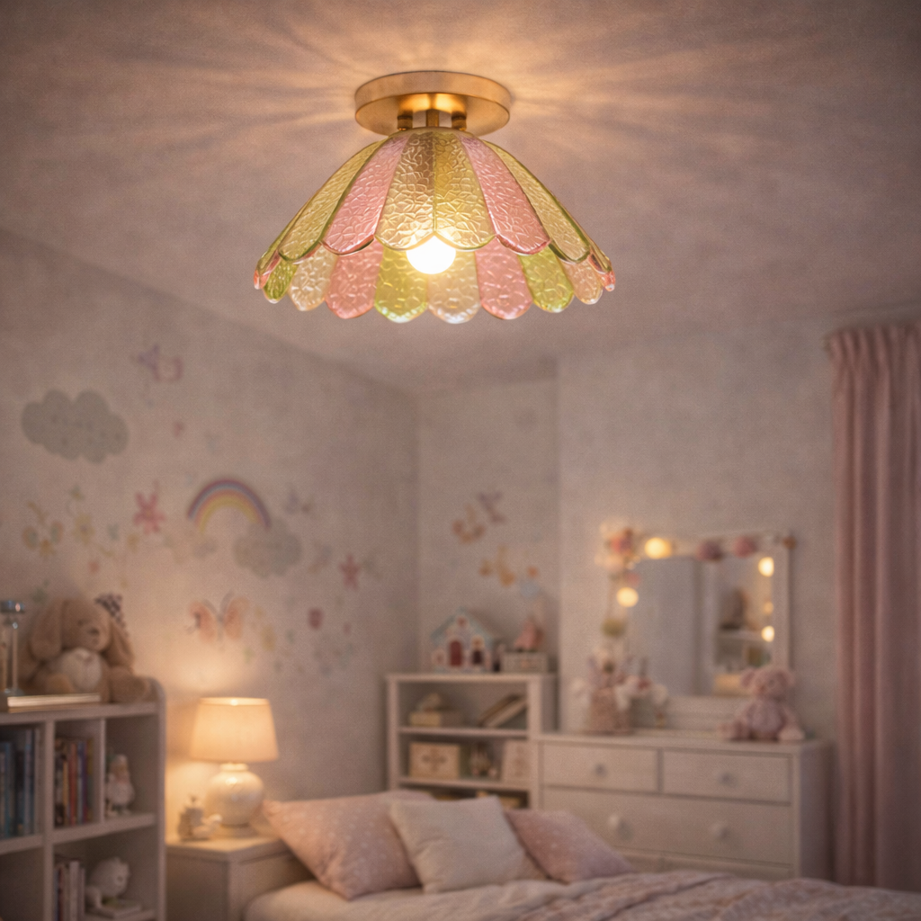 Plafondlampe med Struktureret Overflade til Indendørs Brug