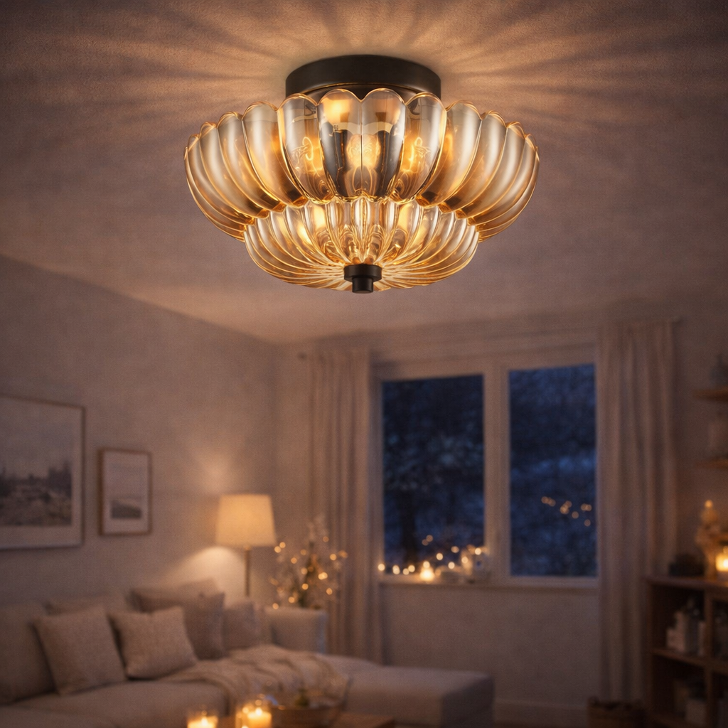 Plafondlampe med Kompakt Form til Indendørs Brug