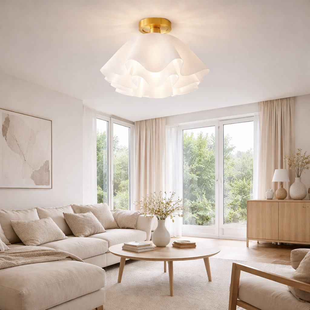 Plafondlampe med Blomsterform til Indendørs Brug