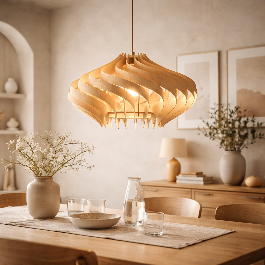 Pendellampe i Japandi Stil med Roligt Udtryk