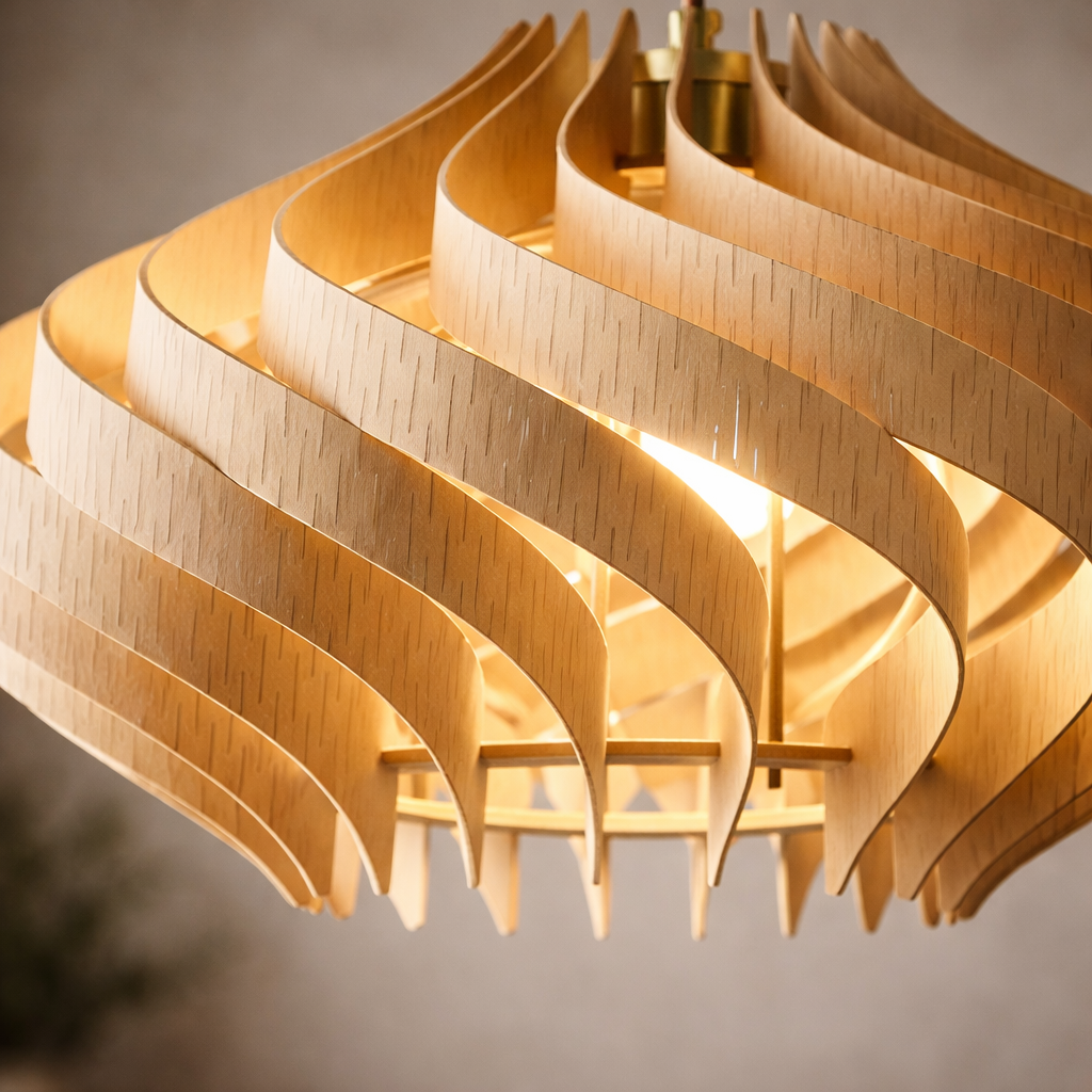 Pendellampe i Japandi Stil med Roligt Udtryk