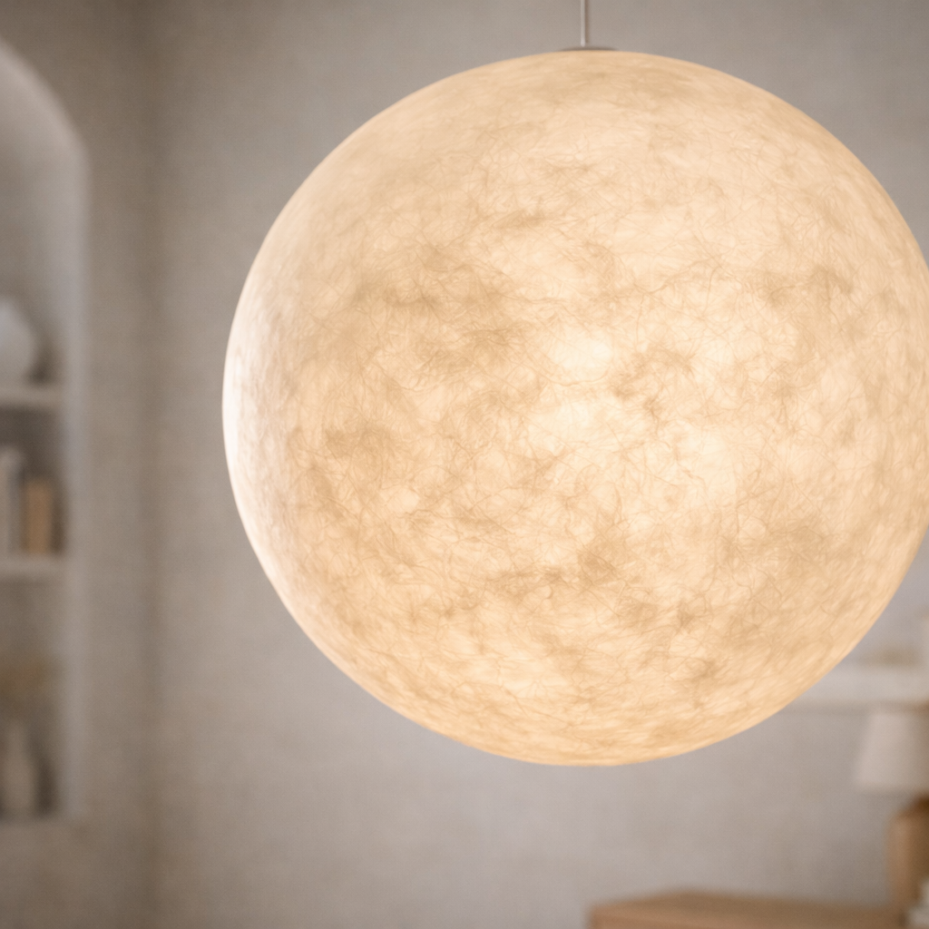 Pendellampe med Cirkulær Måneform til Indendørs Brug