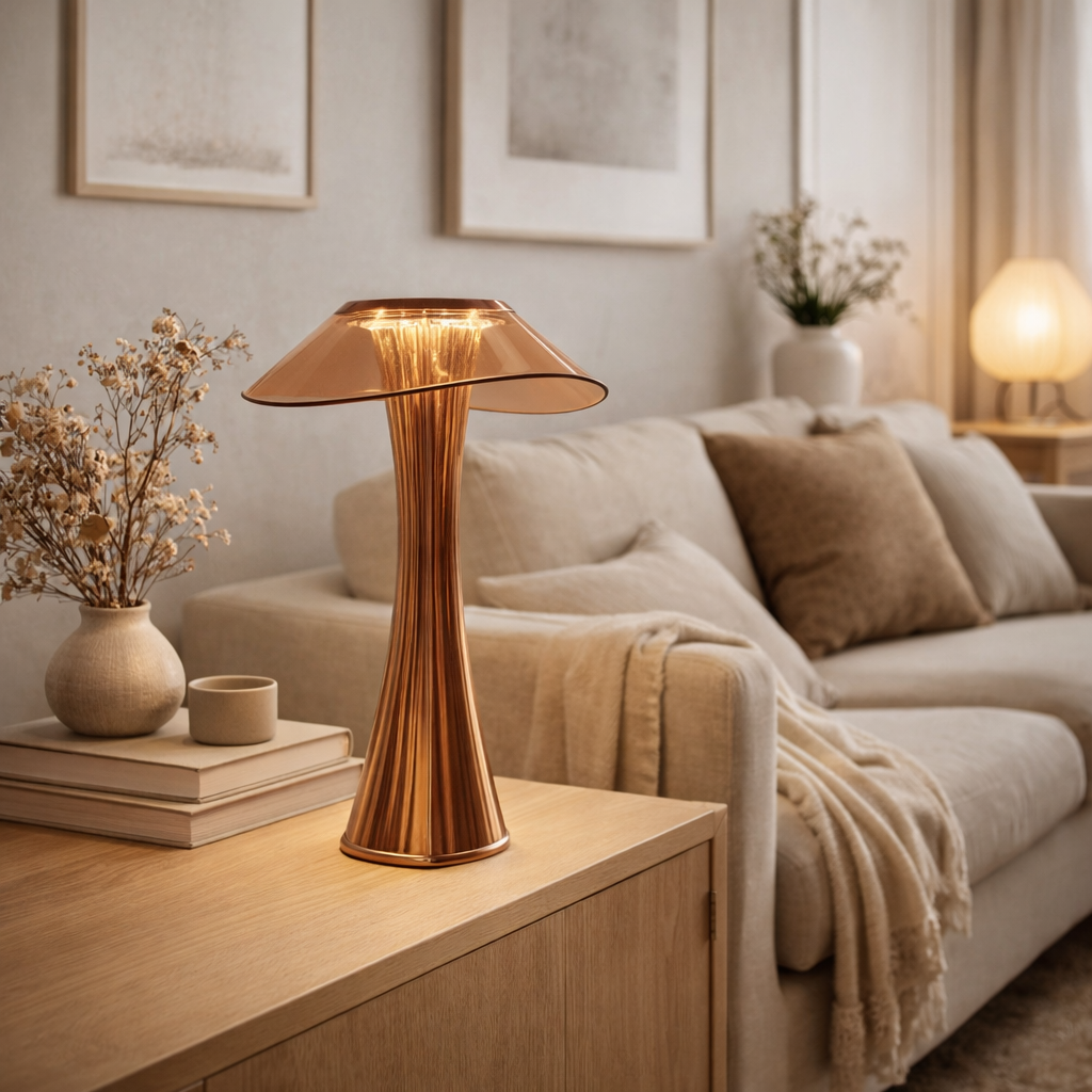 Bordlampe med Aflang Form til Indendørs Brug