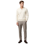 Modern polo for work and everyday use – Long-sleeve polo without buttons for men