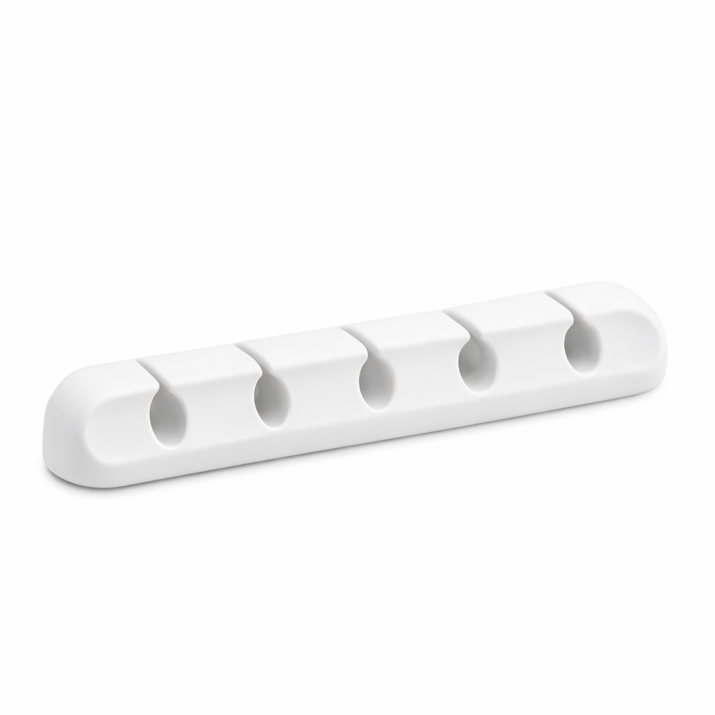 Organized cables for the desk – Silicone cable holder