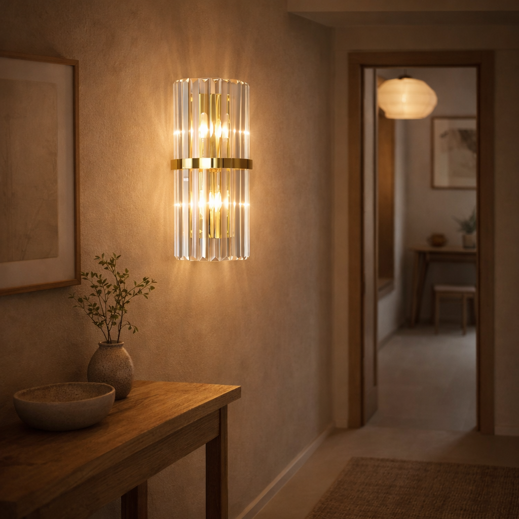 Væglampe med Diskret Udformning til Indendørs Brug