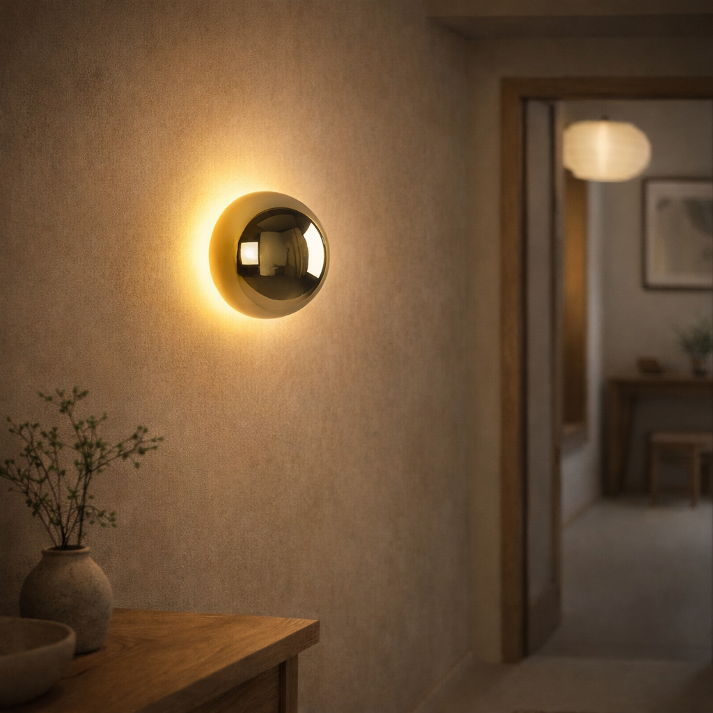 Væglampe med Markeret Silhuet til Indendørs Brug
