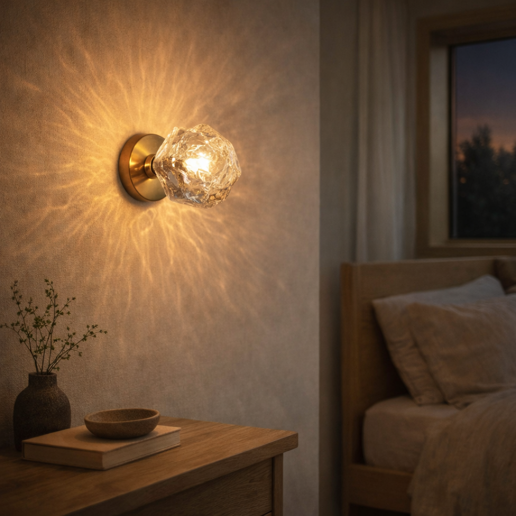 Væglampe med Kompakt Opbygning til Indendørs Brug