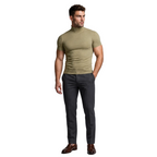 Fitted t-shirt for everyday use – Short-sleeve t-shirt with turtleneck for men