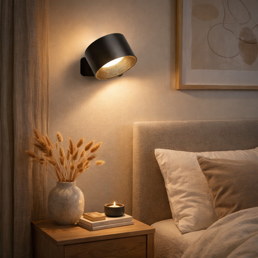 Flexible wall lighting for home and office – Wireless wall lamp with charging