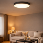 Warm ceiling lighting for living room and hallway – Ceiling lamp in wood with LED