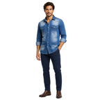 Classic shirt for work and everyday use – Shirt with chest pockets for men