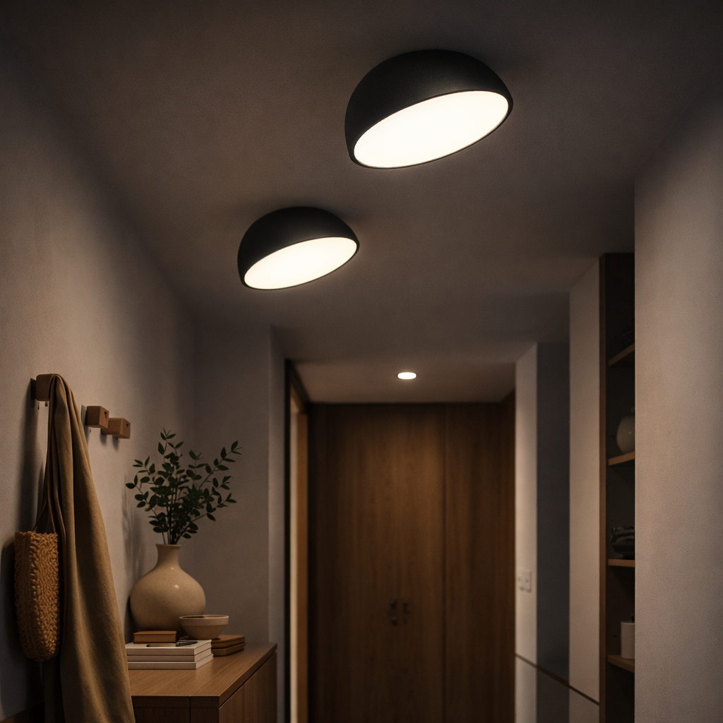 Halvrund Plafondlampe til Indendørs Brug