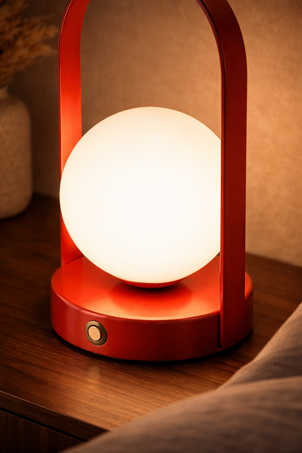 Opladelig trådløs bordlampe til indendørs brug